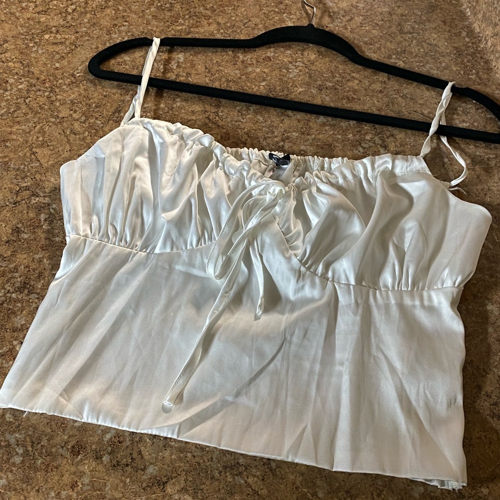 Zaful small cropped top, white top, spring top